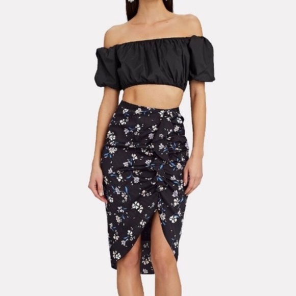 Veronica Beard Dresses & Skirts - VERONICA BEARD INTERMIX HAZEL DRAPED FLORAL SKIRT
